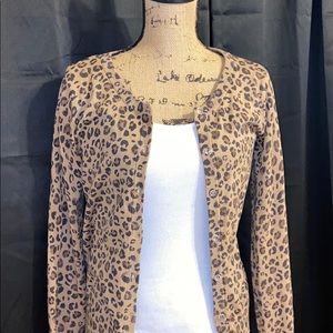 SALE‼️3/$15 Leopard print cardigan